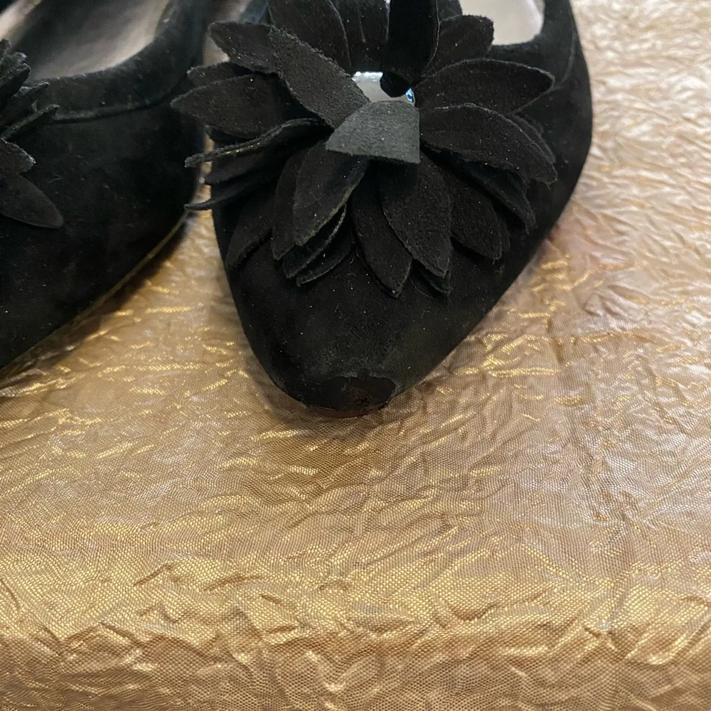 ALFANI SLIP ON FLORAL SUEDE FLAT NWOT - Picture 5 of 5